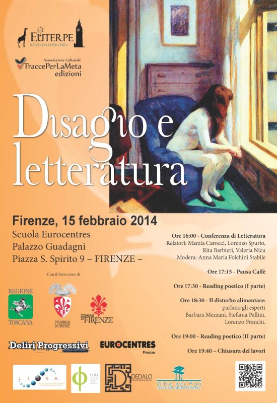 15.2.2014 – “Disagio e letteratura” – Conferenza e Reading Poetico