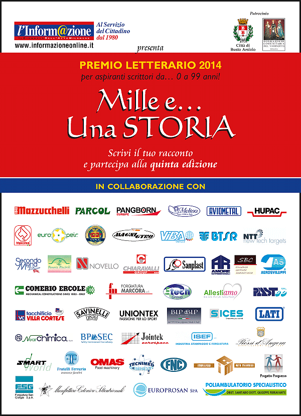 Scadenza 30.6.2014 – Premio Letterario “Mille e… Una STORIA 2014”