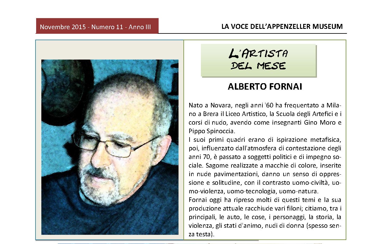 Novembre 2015, n.11, La Voce dell’Appenzeller Museum – Alberto Fornai, Il quadro del mese