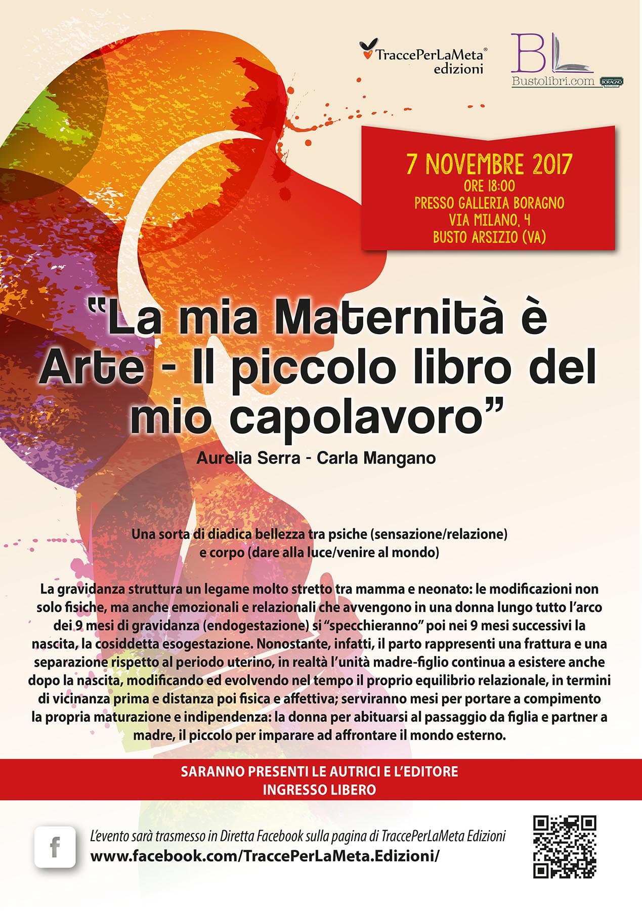 7.11.2017 – Presentazione Libro “La mia Maternità è Arte” di Aurelia Serra e Carla Mangano