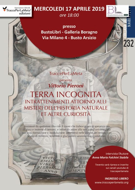 17.4.2019 – Presentazione del libro “Terra Incognita” di Vittorio Pieroni